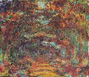 Claude Monet The rose-way in Giverny painting